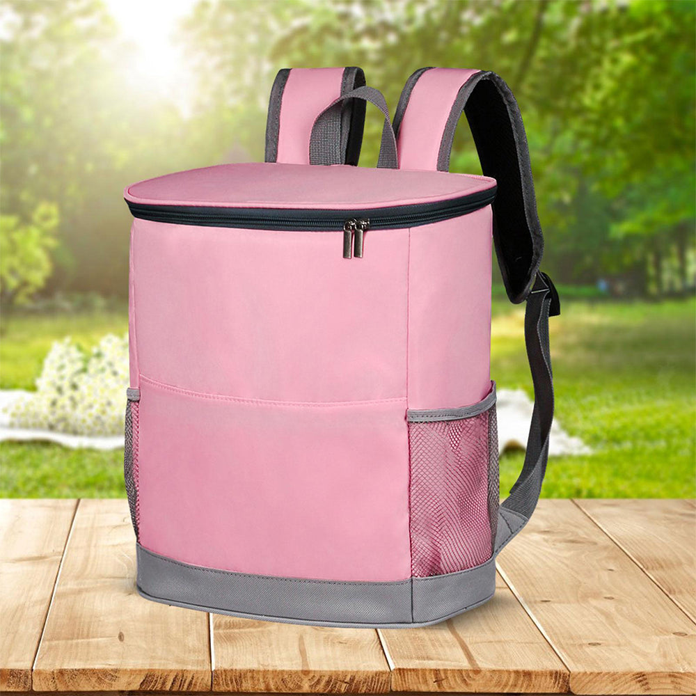 Cooler Backpack Insulated Backpack Leak-proof Cooler Bag for Camping Fishing Lunch Picnic Pink