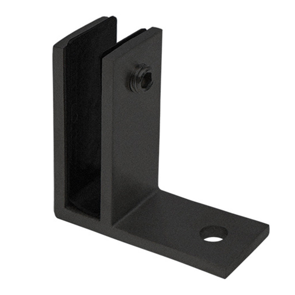 304 Stainless Steel Pool Fence Glass Clamp for 10 to 12mm Panels - Black