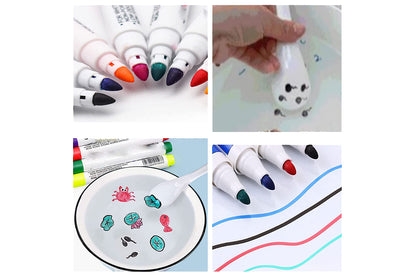 12 Color Magical Water Painting Pen for Kids Magic Floating Ink Pen