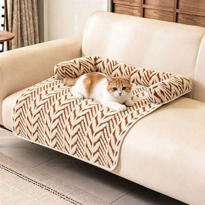 Thick Plush Non Slip Pet Mat-Coffee