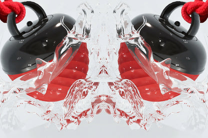 Squeaky Dog Toy Active Rolling Ball Interactive Dog Toys Motion Activated-Red