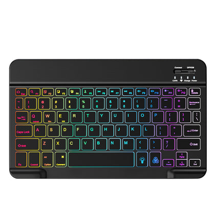 Bluetooth Keyboard Case for iPad 11th 10th Gen A16 Backlit Cover-Black