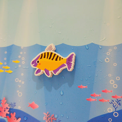 Set of DIY Cartoon Animals Cars Wall Stickers -Blue