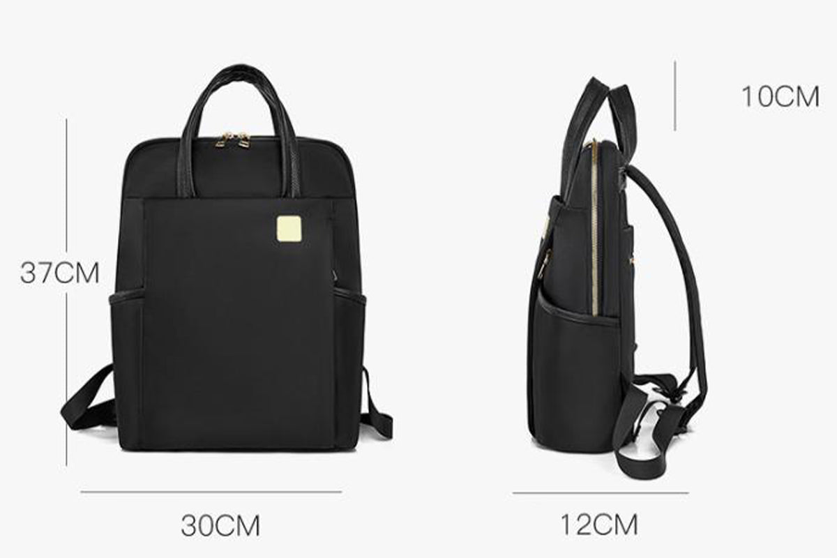Laptop Backpack for 13.3-inch Laptops Water-resistant Multiple Compartments Laptop Bag -Black