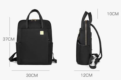 Laptop Backpack for 13.3-inch Laptops Water-resistant Multiple Compartments Laptop Bag -Black