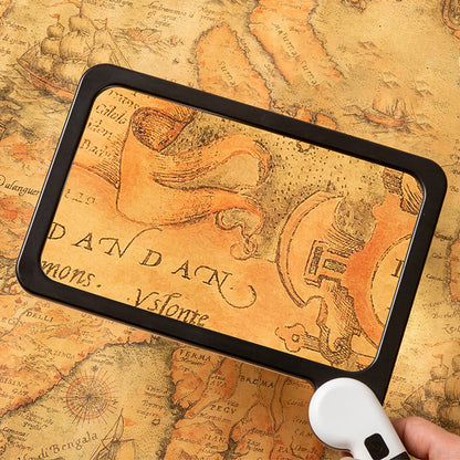 5X Magnifying Glass with Light Folding Handheld Magnifier for Seniors Low Vision Reading Inspection