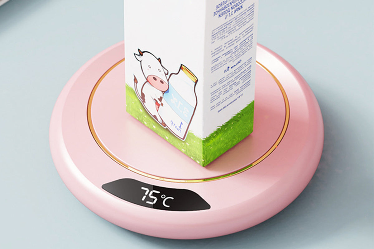 USB Electric Coffee Mug Warmer with 3 Temp Settings Pink