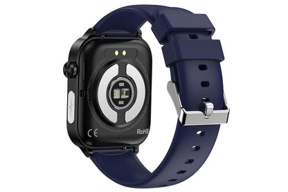 Smart Watch 1.96-Inch ECG Fitness Tracker with Heart Rate Blood Oxygen Blood Glucose Uric Acid and Blood Lipid 100 Sports Modes Activity Tracker-Blue