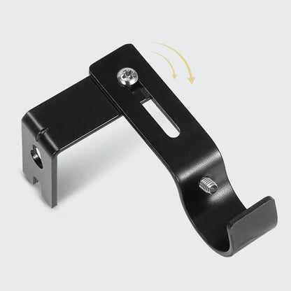 2PCS Adjustable Curtain Rod Brackets ââ‚?Wall Mount Holders for Drapes Black