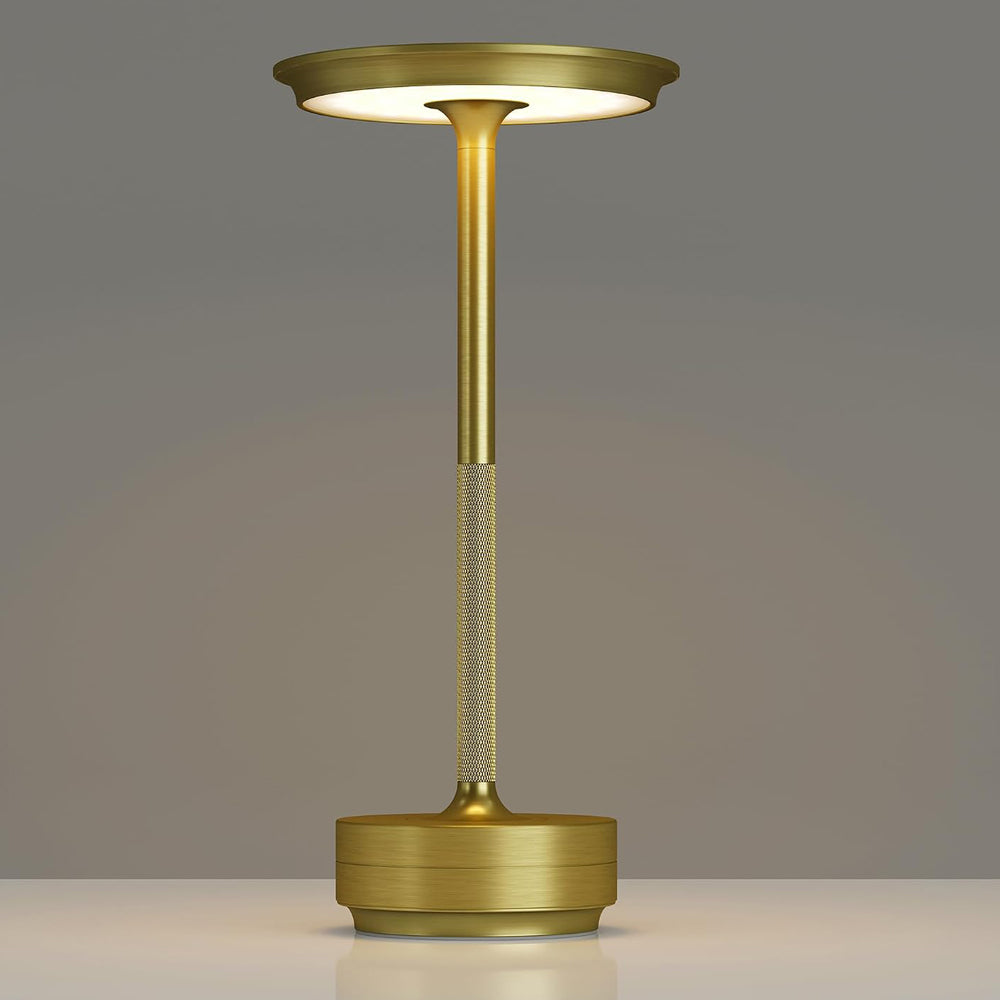 Retro Rechargeable Table Lamp with 3 Color Temperatures - Gold