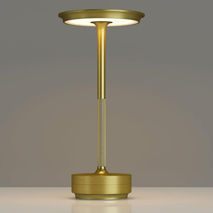 Retro Rechargeable Table Lamp with 3 Color Temperatures - Gold