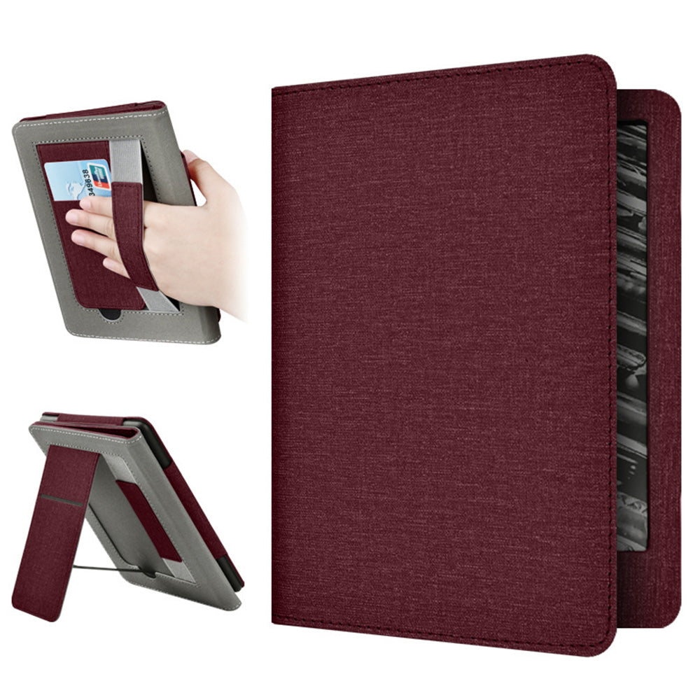 Protective Case with Stand for Kindle Paperwhite 12th Gen 2024 7 Inch-Wine Red