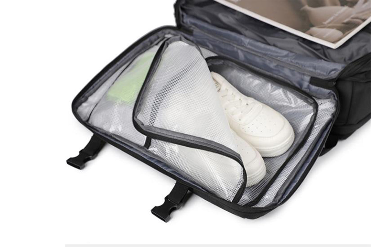 Vacuum Backpack with Pump Compression Travel Business Backpack with Laptop Sleeve