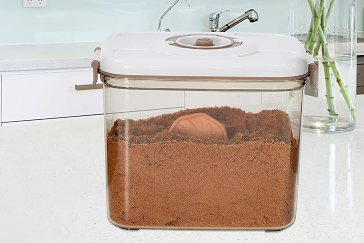 2Pcs Airtight Vacuum Food Storage Container with Lid Strainer and Pump
