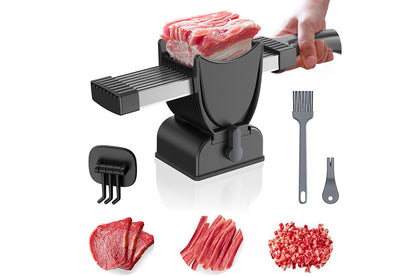 Manual Meat Slicer with Stainless Steel Blade for Beef Pork Mutton Hot Pot -Black