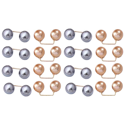 16Pcs Brooch Pins Anti-Exposure Neckline Safety Pins Artificial Pearl Clips for Women Girls Style 5