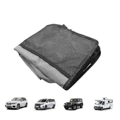 Large Capacity Car Trunk Organizer with Zippers ââ‚?Backseat Storage Grey