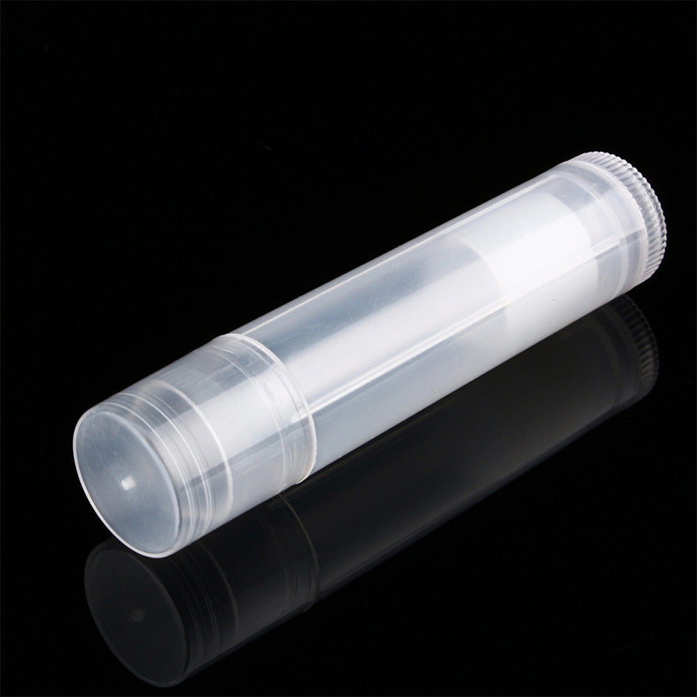 100 PCS  5g Twist Up Plastic Lipstick Containers-Clear