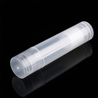 100 PCS  5g Twist Up Plastic Lipstick Containers-Clear