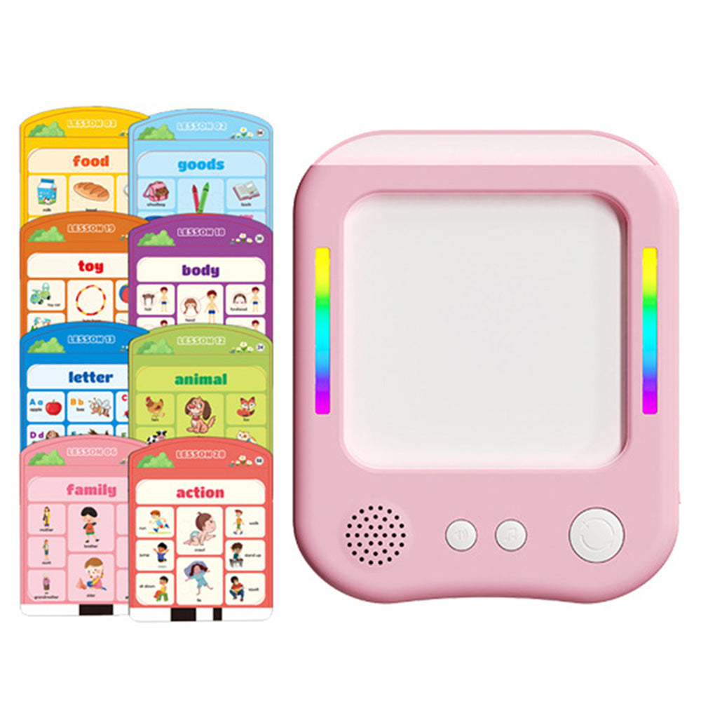 Card Insertion Learning Tablet Educational Toy-Pink