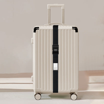 2Pcs Password Lock Luggage Strap Travel Suitcase Secure Belt Code Lock Black