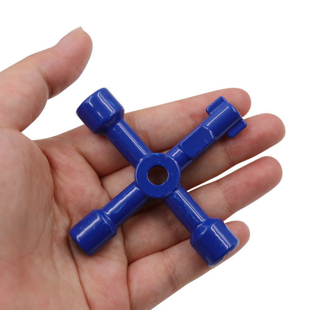 Multi-Functional Electrical Switchboards Key Lock Tools Security Switch Key Wrench-Blue