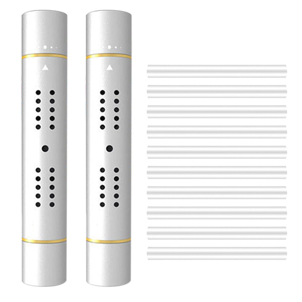 Car Air Vent Clip Air Freshener with Scent Sticks Metal Aroma Diffuser for Vehicle Interior-Silver
