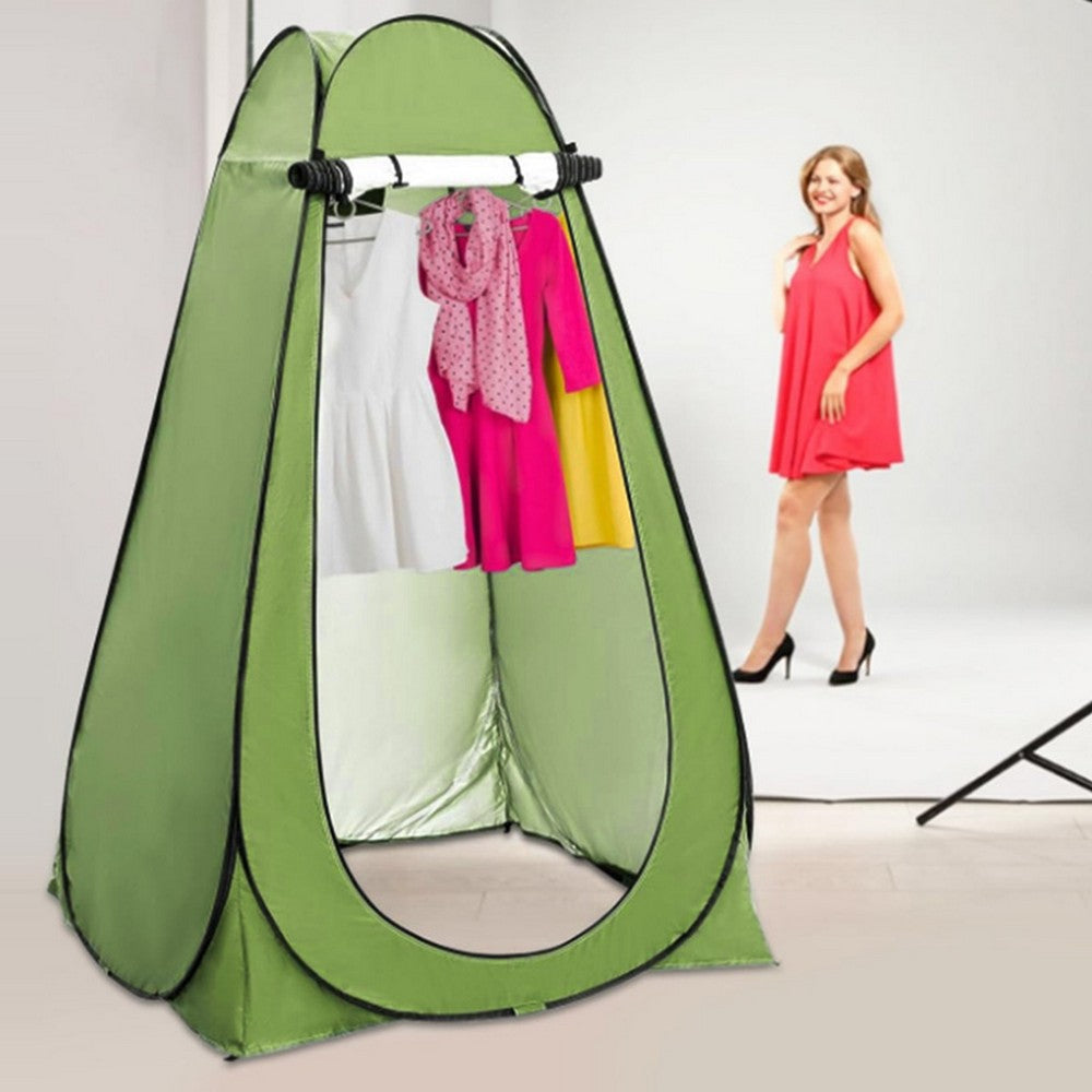 Pop-Up Privacy Tent Portable Outdoor Camping Shower Toilet Tent Changing Room for Hiking Green