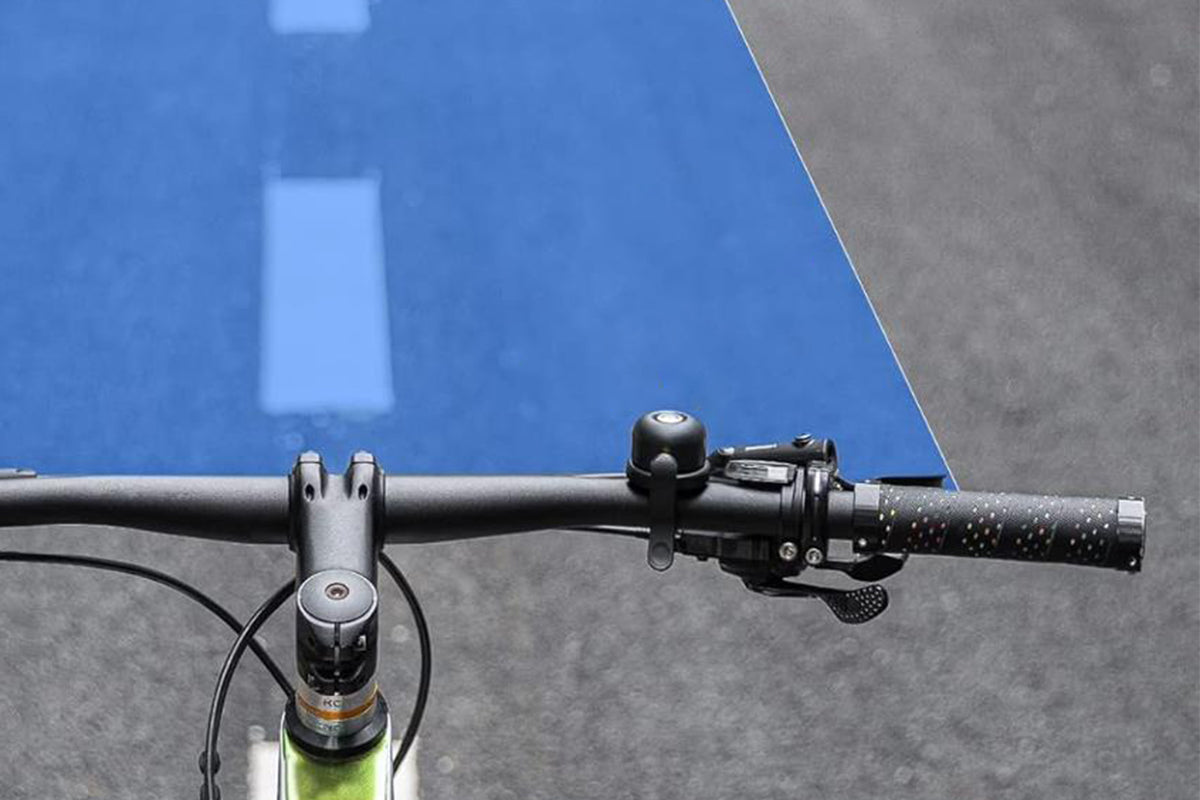 Anti-Theft Bike Bell Water Resistance Positioning System Bicycle Ring For AirTag Tracker-Black