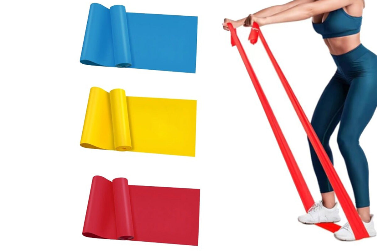 1.5m Fitness 3-Pack Resistance Bands Set