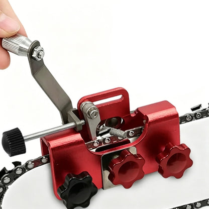 Manual Saw Chain Sharpener-Red