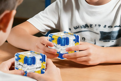 3D Rubik Race Game Educational Sensory Toys Rubik's Puzzle Brain Teaser-Blue