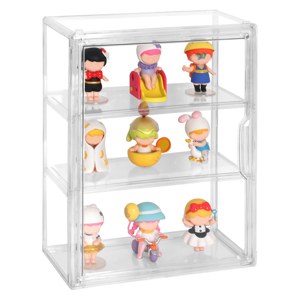 Clear Display Showcase for Figures Acrylic Storage Organizers Box for Collectibles Action Figure LABUBU