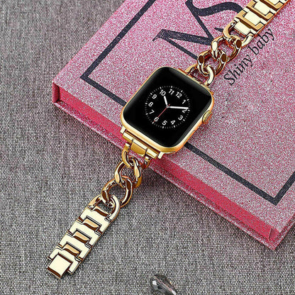 Replacement Metal Strap Band for Apple Watch Series 8 7 6 5 4 3 2 1 Gold