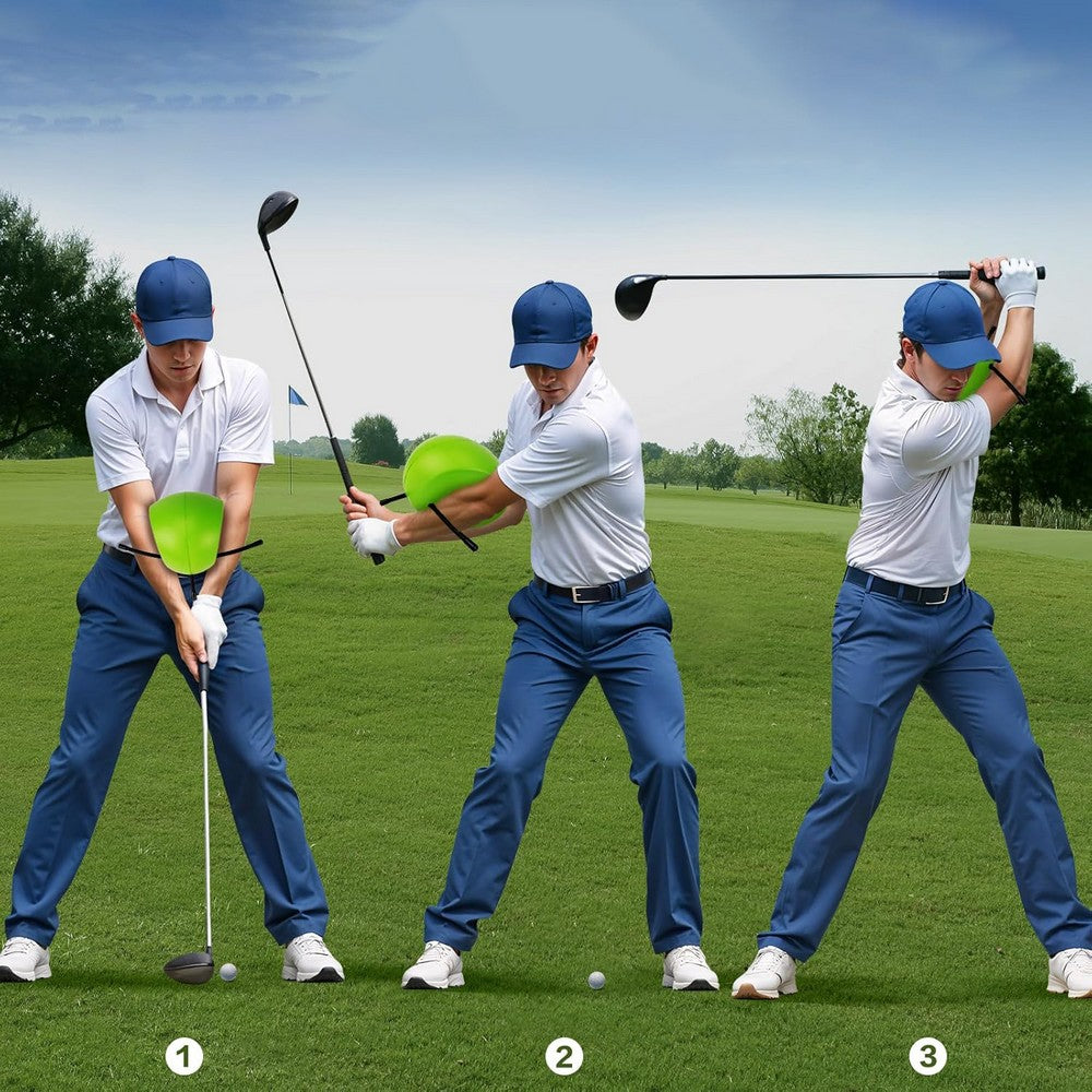 Golf Swing Training Aid Tools Golf Training Ball Posture Correction for Beginner-Black