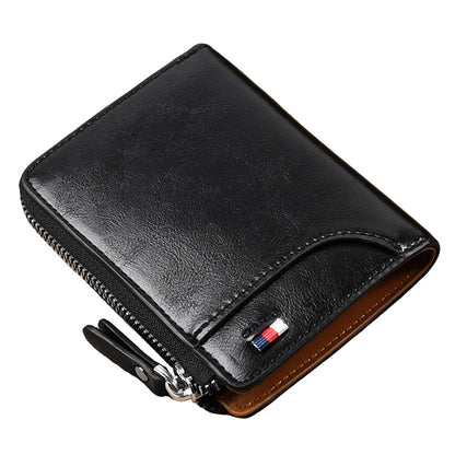 RFID Shielding PU Wallet Anti-theft Cash Credit Card Holder ID Purse Black