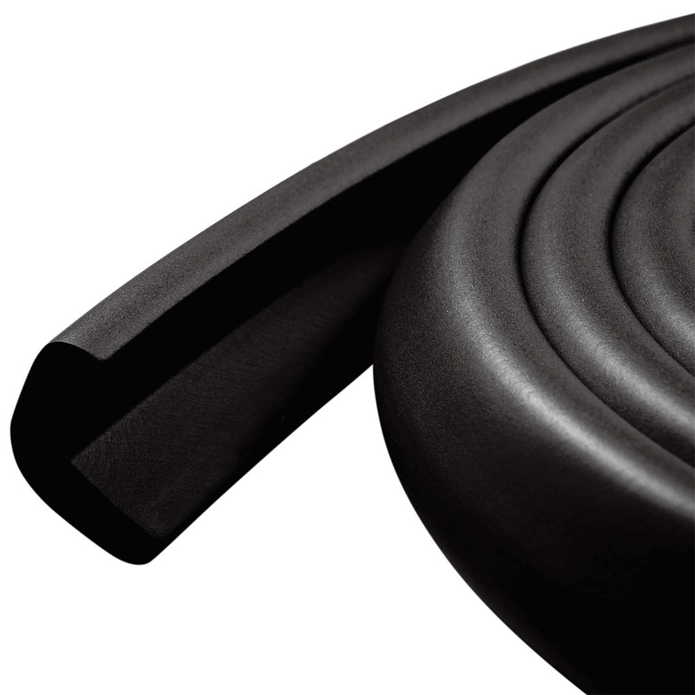 2 Piece L Shaped NBR Foam Table Edge Guards - Black