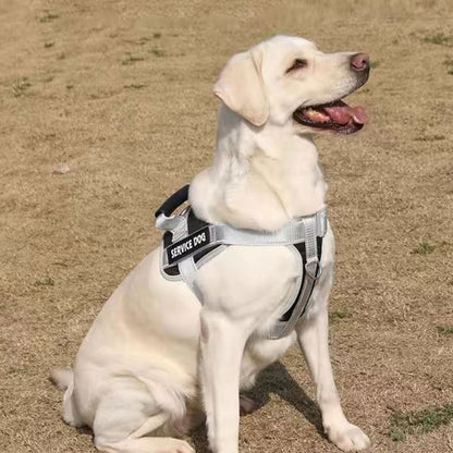 No Pull Pet Dog Harness Adjustable Dog Vest with Reflective Strip Black
