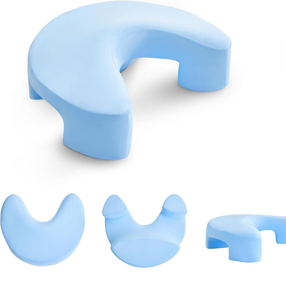 Ergonomic Side Sleeper Pillow with Arm Hole ¨C Neck and Shoulder Support Sky Blue