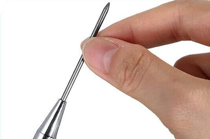 2B Lead Holder Pen Automatic Mechanical Drafting Drawing Pencil Art Tool With Refills Case-Black Pencil With Black Refills