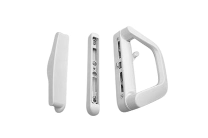 Sliding Door Lock Handle Security Door Locks Set With Keys-White Color