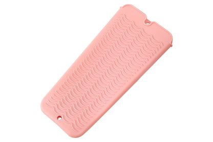 4 Pack Heat Resistant Silicone Pouch for Hair Styling Tools-Pink