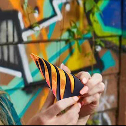 Spiral Cone Passthrough Sculpture 3D Printed Fidget Toy