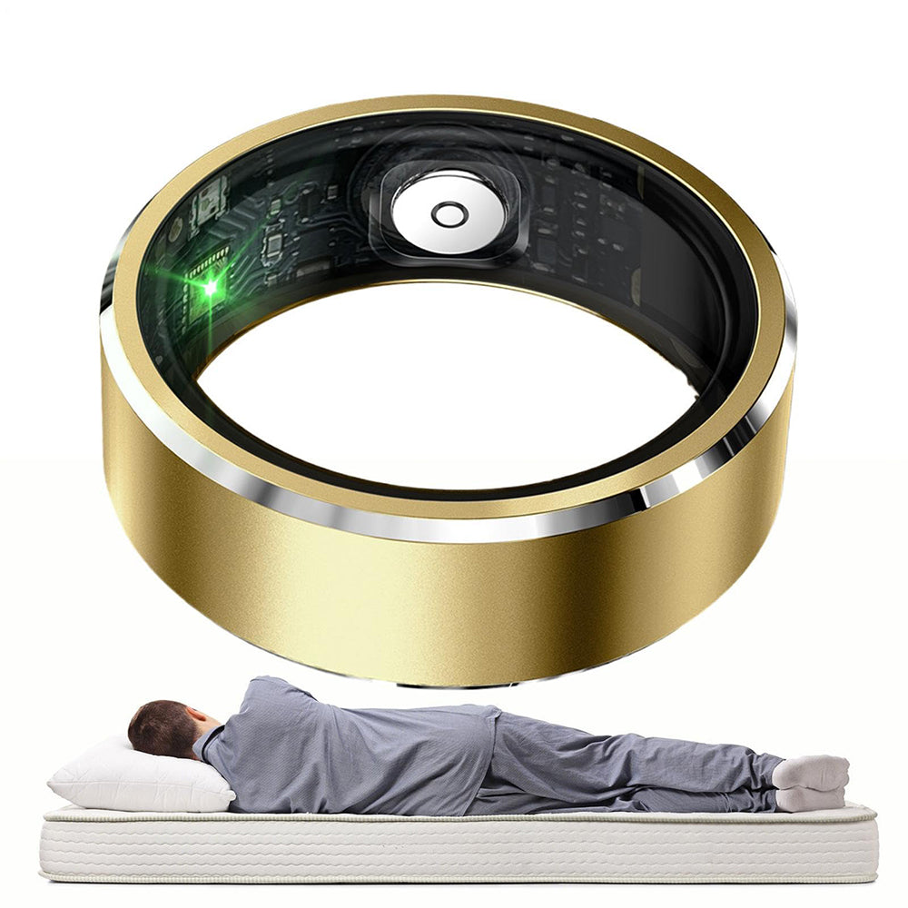 Gesture Control Smart Ring Waterproof Health Tracker - Gold