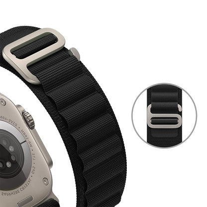 Alpine Loop Watch Band Strap Compatible Sport Soft Watch Band  with Apple iWatch-Black