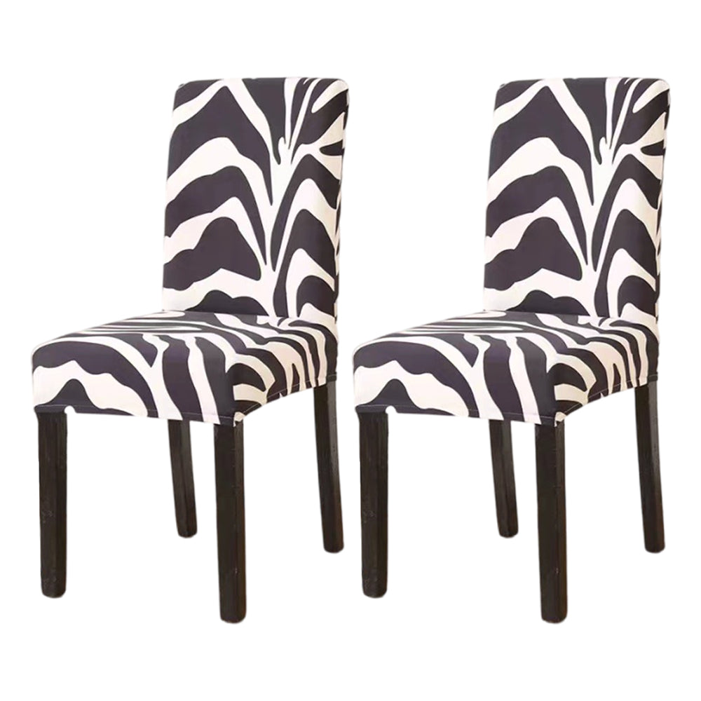 2pcs Chair Slipcovers Removable Universal Stretch Elastic Chair Protector Covers -Style 2