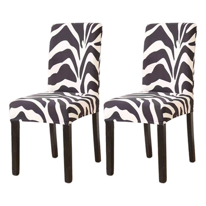 2pcs Chair Slipcovers Removable Universal Stretch Elastic Chair Protector Covers -Style 2