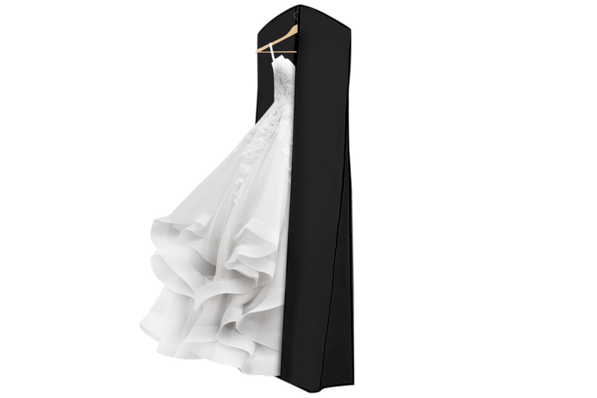 Portable Wedding Dress Garment Bag - Black