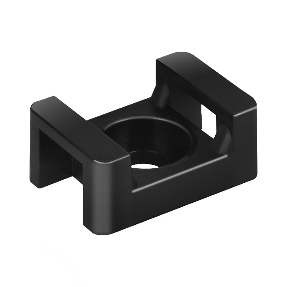 500 PCS Cable Tie Base Nylon Saddle Mount-Black