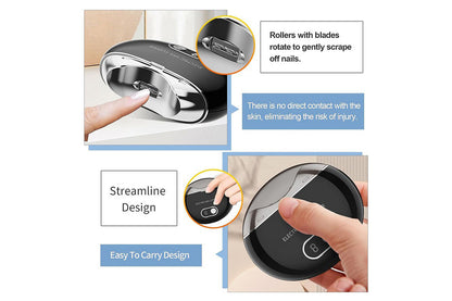 Electric USB Automatic Nail Clipper - Black